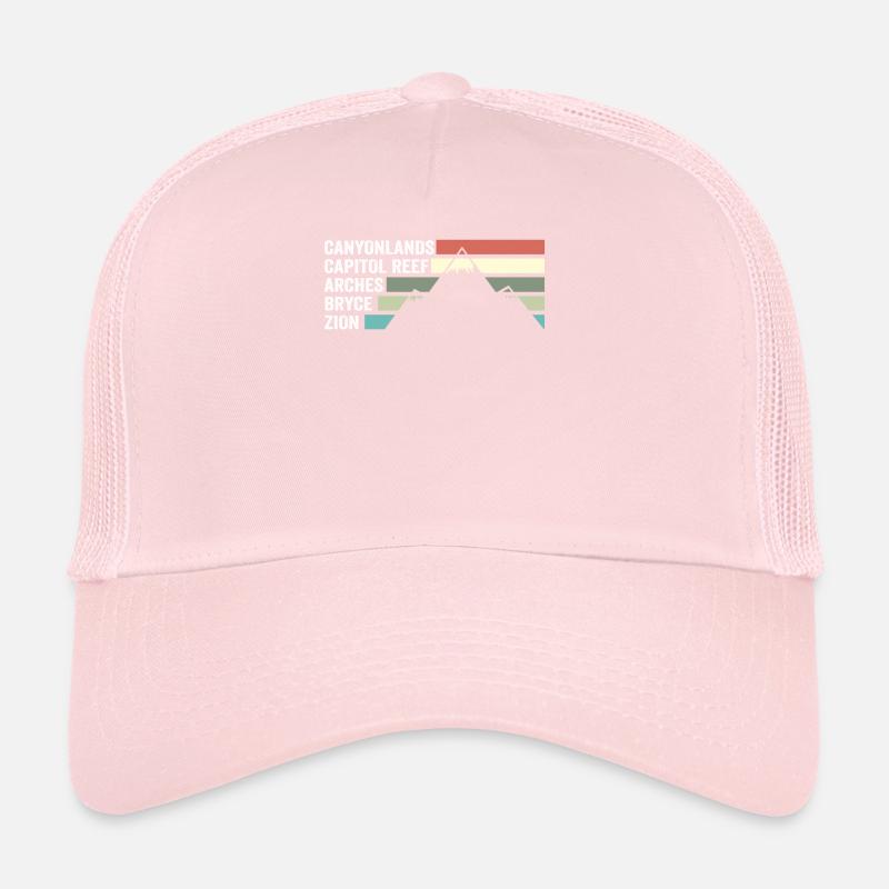 Explore Utah National Parks Mountains Trucker Cap