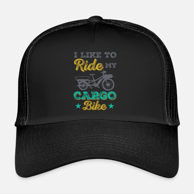 J’aime faire du vélo cargo Cargobike Casquette trucker 