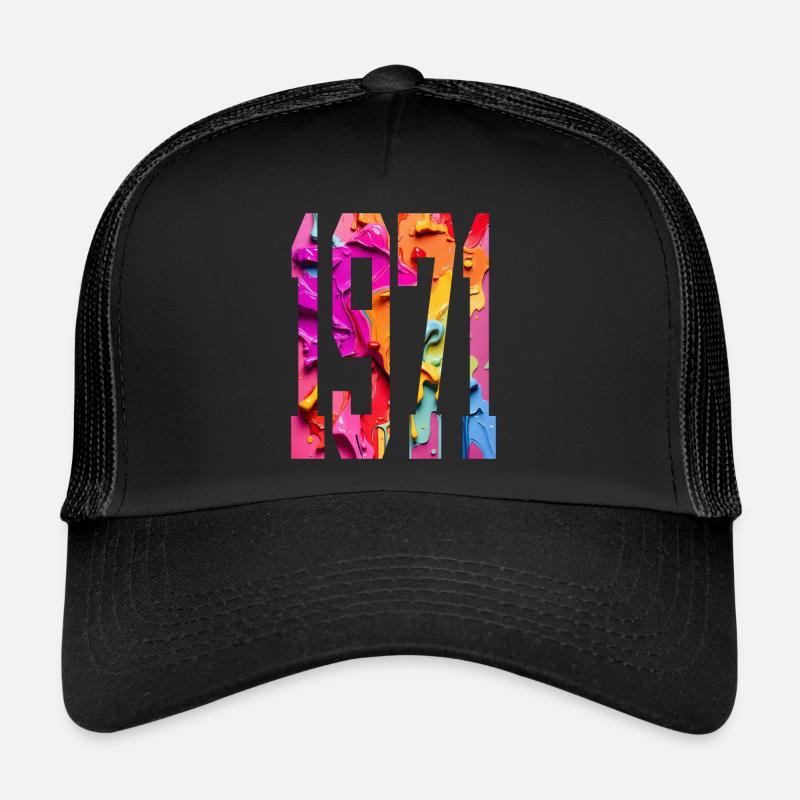 BUNT 55E ANNIVERSAIRE 1971 - Casquette trucker  - noir/noir