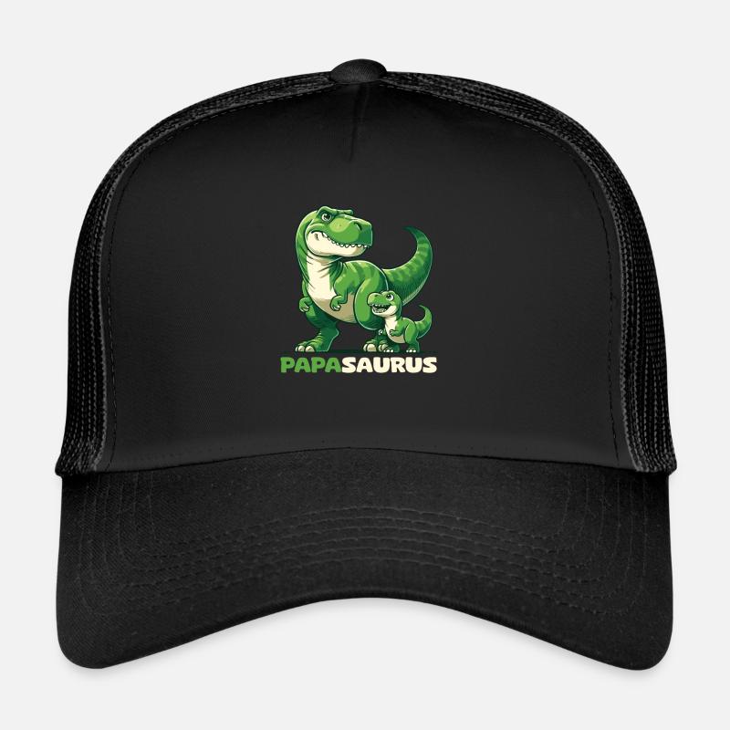 Papasaurus Vatertag bester Papa T-Rex Dinosaurier Trucker Cap