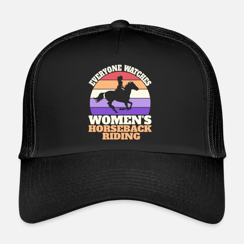Rétro Sport Équitation Féminin Casquette trucker 