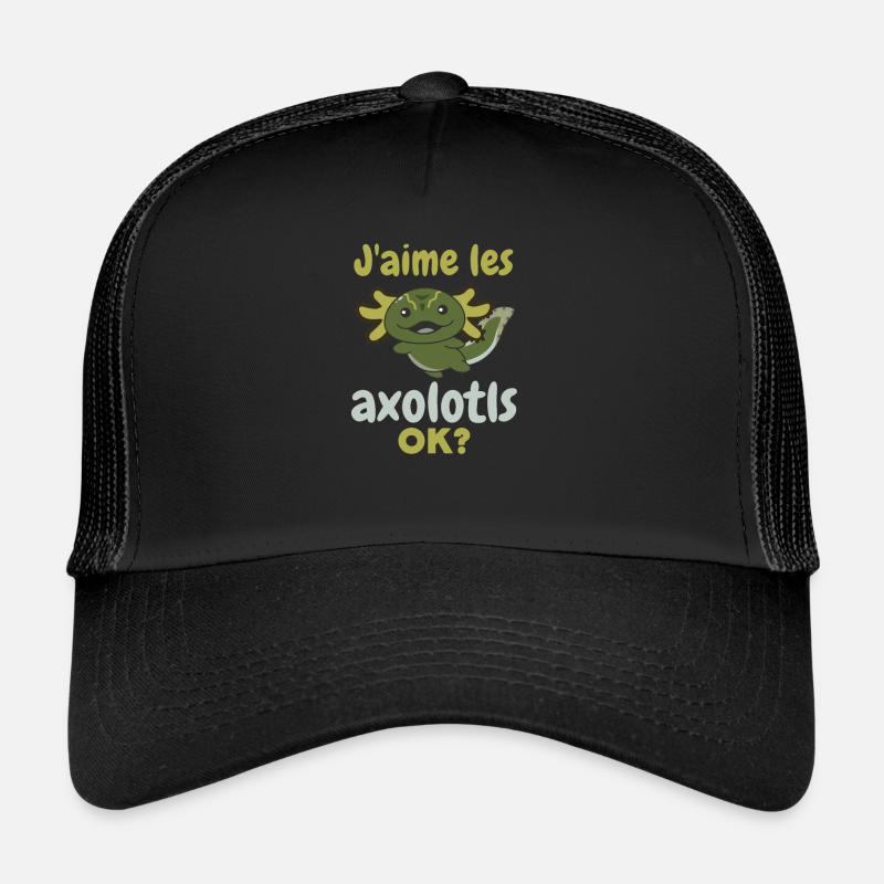 J’aime les axolotls, d’accord ? Axolotl doux Casquette trucker 