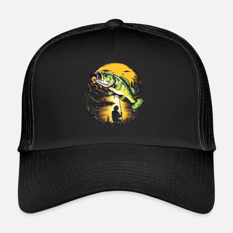 Bass Fish Trucker Cap