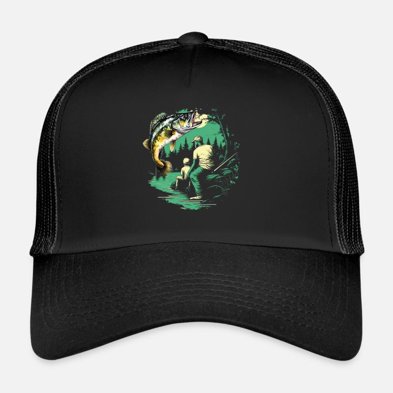 Bass Fish Trucker Cap