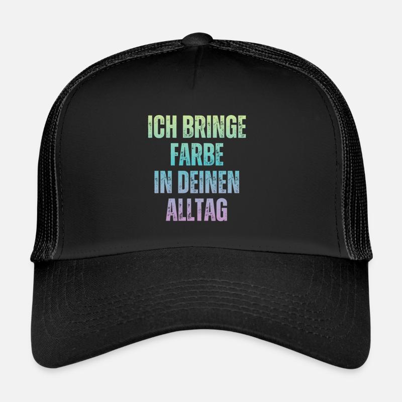 Ich Bringe Farbe Maler Papa Lackierer Trucker Cap