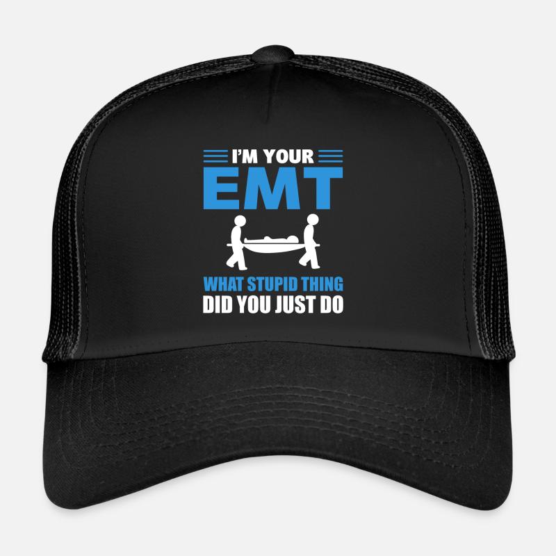 EMT Sanitäter - Trucker Cap - Schwarz/Schwarz