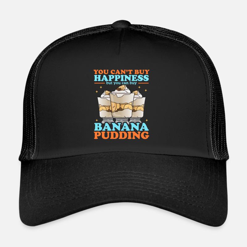 Pudding à la banane Pudding à la banane cadeau Casquette trucker 