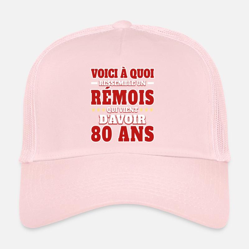 Supporter De Reims Anniversaire 80 Ans Casquette trucker 