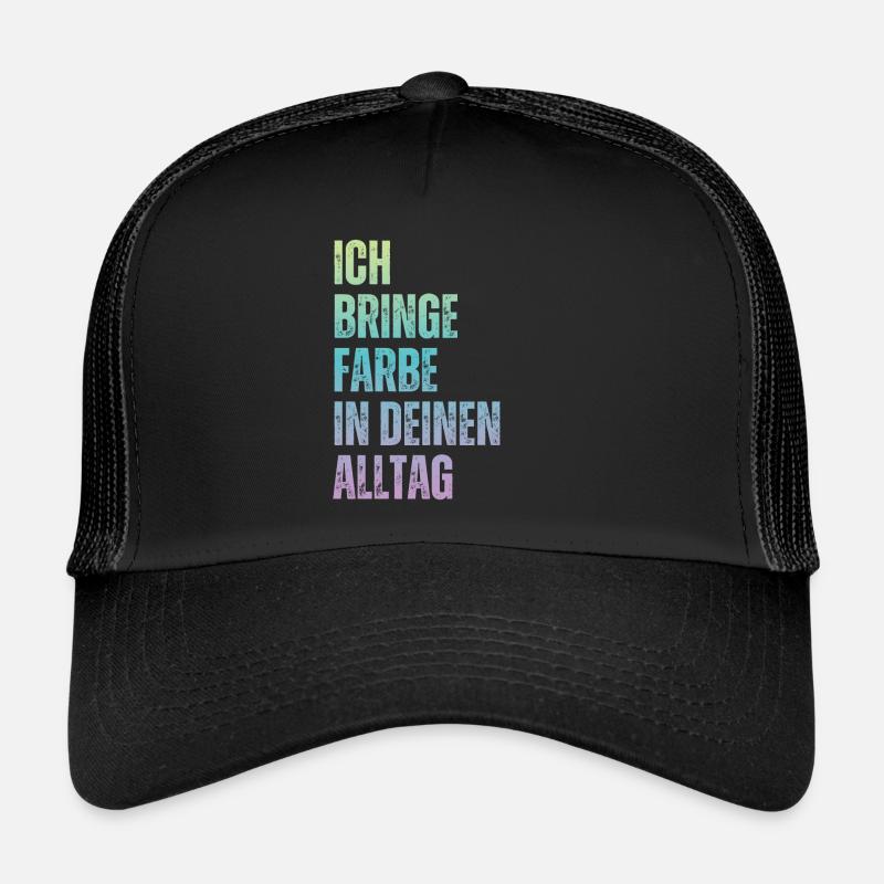 Ich Bringe Farbe Maler Papa Lackierer Trucker Cap