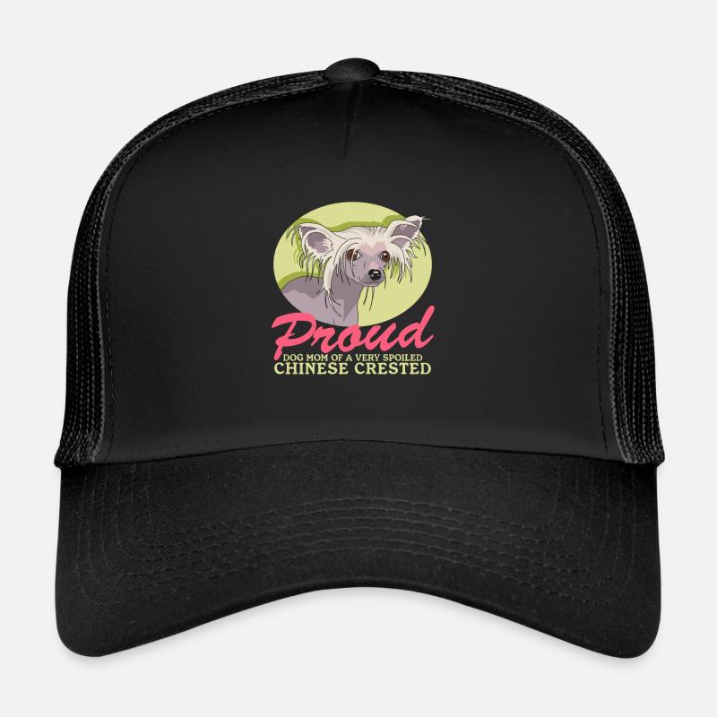 Chinois Crested maman chien à crête cadeau Casquette trucker 