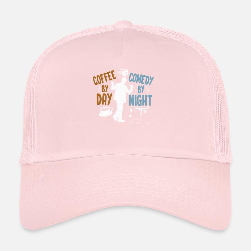 Coffee By Day Comedy By Night Comedian Trucker Cap
