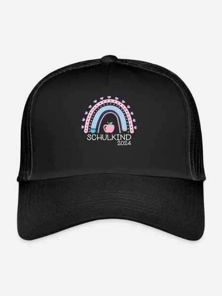 Rentrée scolaire Premier jour d’école Écolier 2024 - Casquette trucker  - noir/noir - Devant