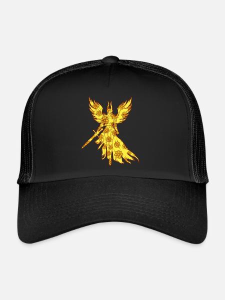 Fleurs Femme Viking Maman Valkyrie - Casquette trucker  - noir/noir - Devant