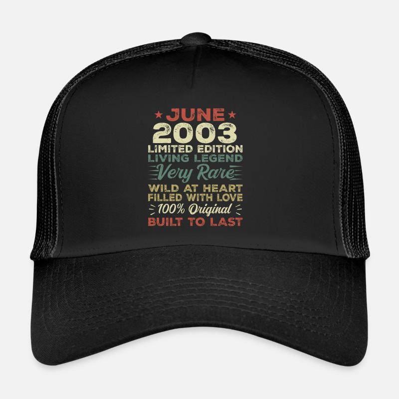June 2003 Birthday June 2003 Gift June 2003 Trucker Cap