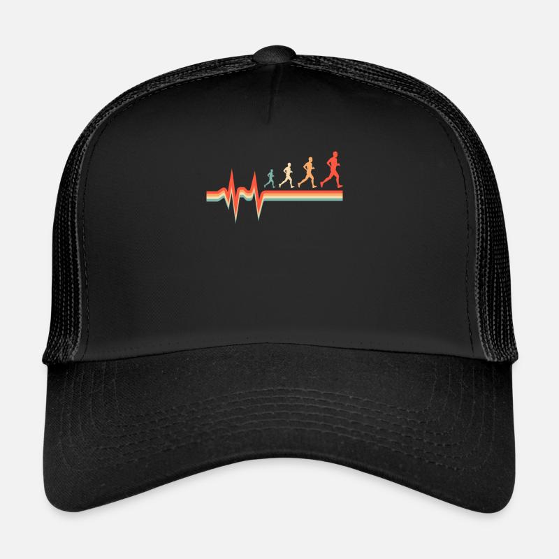 Ultramarathon ECG Heartbeat Trucker Cap