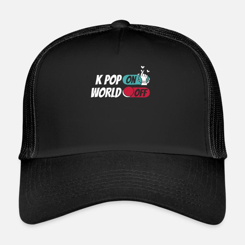 K Pop Kpop Pop coréenne Kpop Sur le monde Off Casquette trucker 