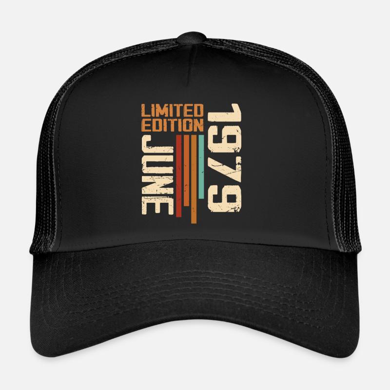 Juni 1979 Geburtstagsgeschenk Juni 1979 Retro 1979 Trucker Cap