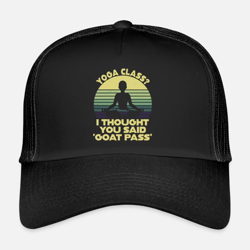 Yogastunde oder Ziegenpass Trucker Cap