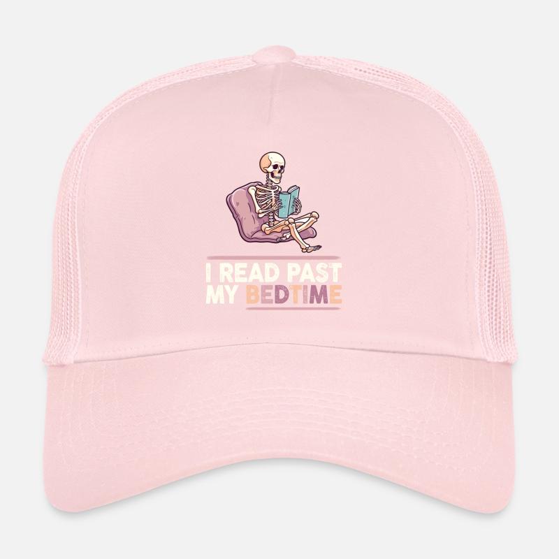 I read skeleton after bedtime Trucker Cap
