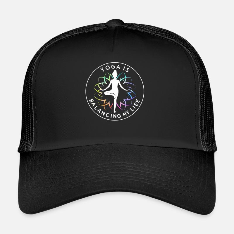 Le yoga équilibre ma vie Casquette trucker 