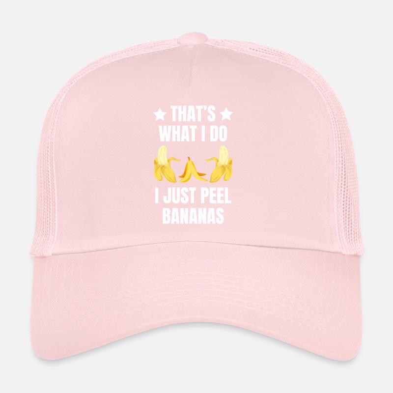 C’EST CE QUE JE FAIS, JUSTE ÉPLUCHER DES BANANES Casquette trucker 