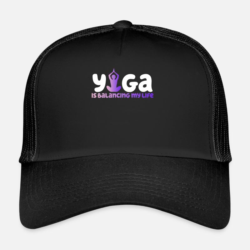 Le yoga équilibre ma vie Casquette trucker 
