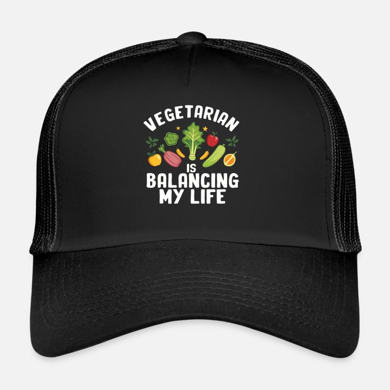 Végétarien Équilibrer ma vie Casquette trucker 