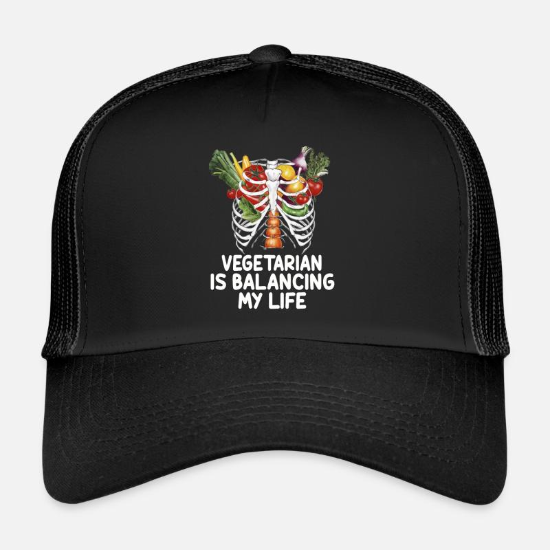 Végétarien Équilibrer ma vie Casquette trucker 
