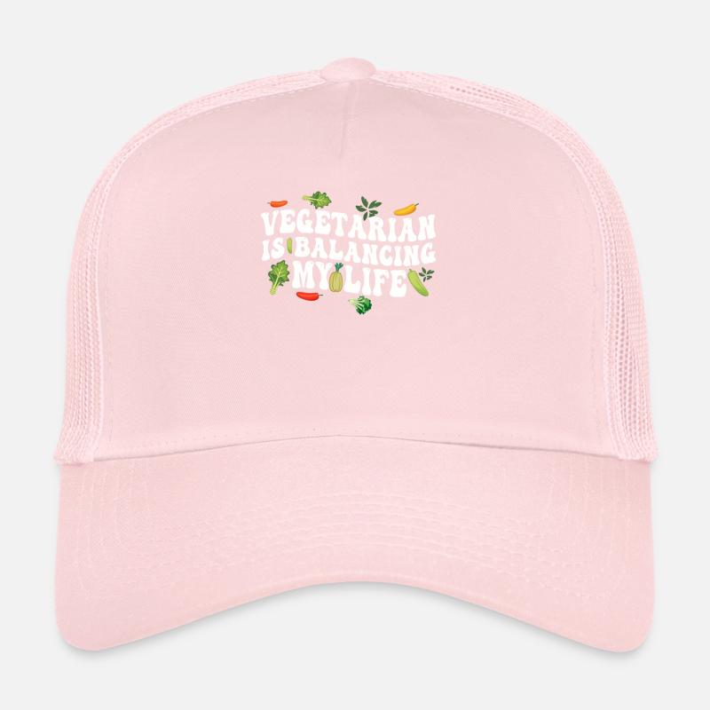 Végétarien Équilibrer ma vie Casquette trucker 