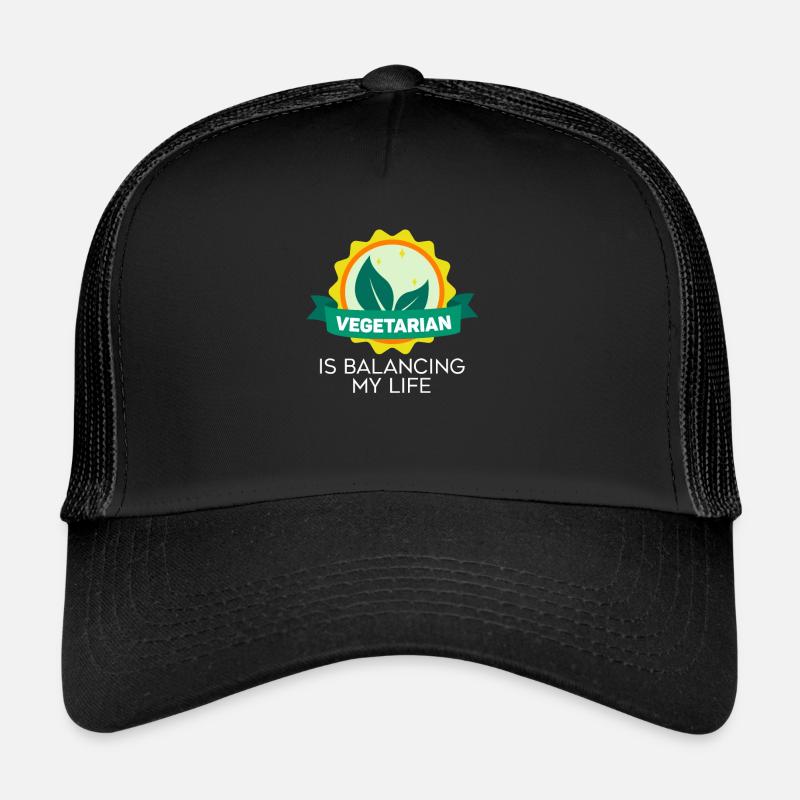 Végétarien Équilibrer ma vie Casquette trucker 