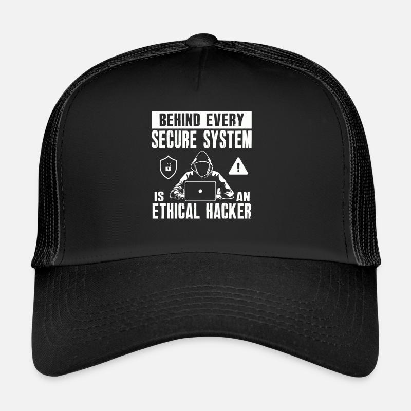 Expertise en cybersécurité des hackers éthiques Casquette trucker 