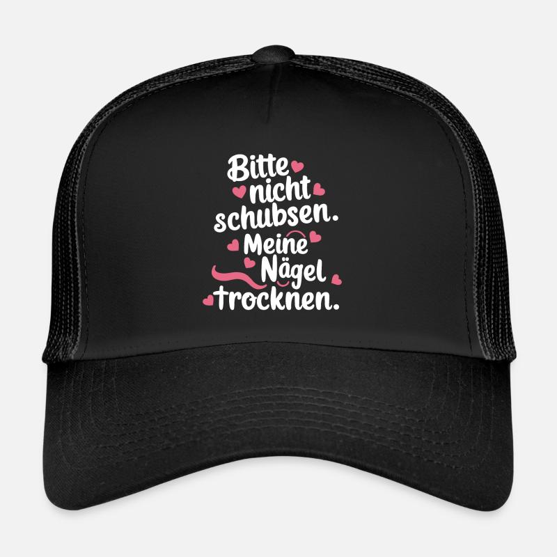 Drying Nails Nail Art Beautician Funny Trucker Cap