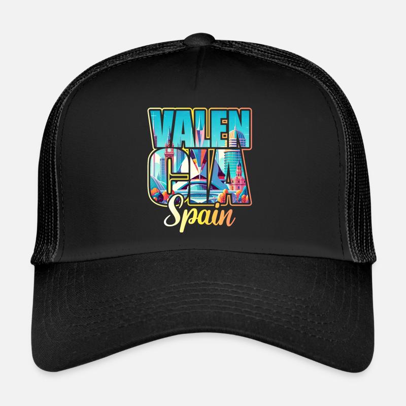 Voyage Espagne Ville Valence Casquette trucker 