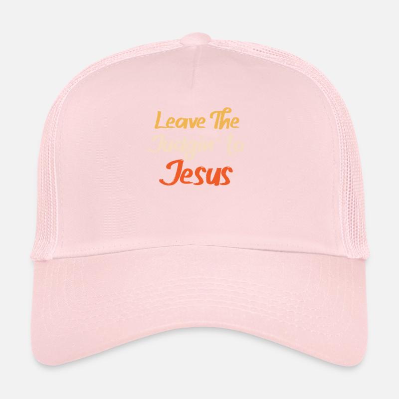 Laissez le jugement à Jésus Casquette trucker 