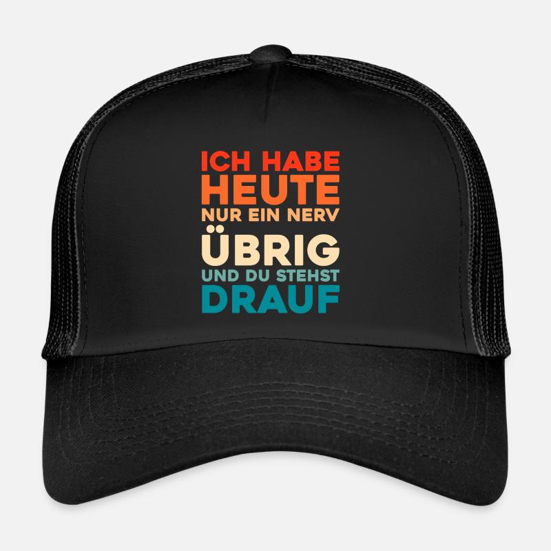 Schwarzer Humor Trucker Cap