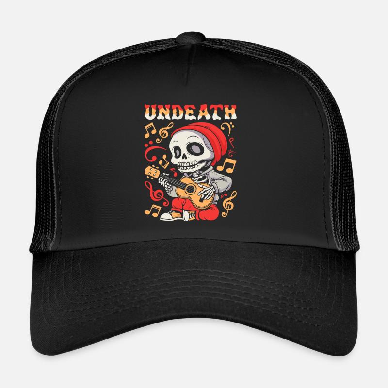 Ukulele Skeleton Undeath Trucker Cap