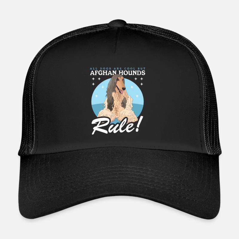 Cadeau de propriétaire de chien lévrier afghan Casquette trucker 