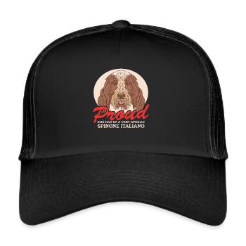 Spinone Italiano Dad Gift - Trucker Cap - black/black - Front