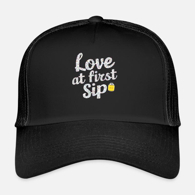 Love At First Sip Kombucha Lover Trucker Cap