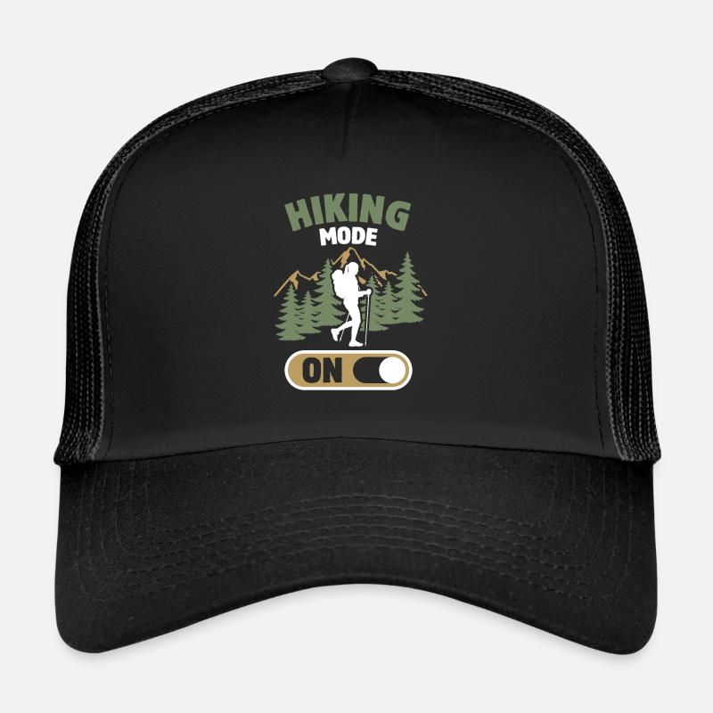 Hiking Mode on Hiking Mountains Nature Gift Trucker Cap
