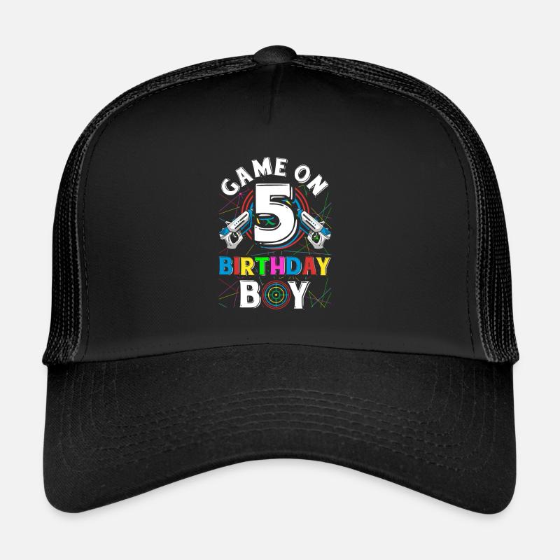 Jeu de Lasertag sur 5 Anniversaire Garçon Intérieur Laser Tag Casquette trucker 