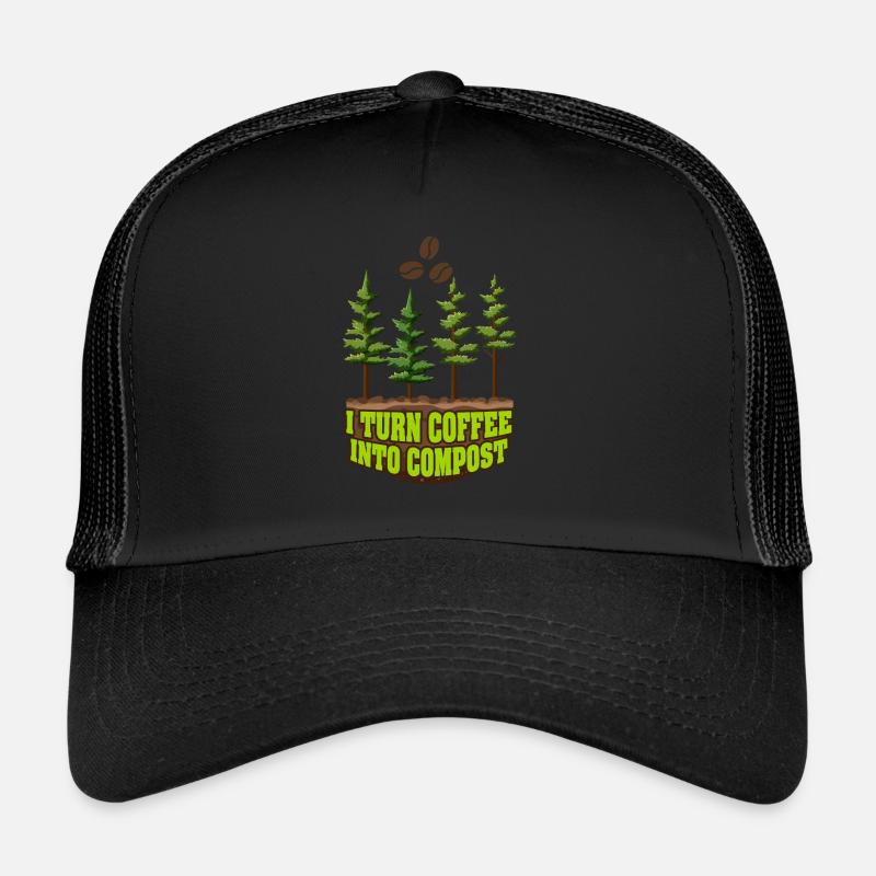 Je transforme le café en compost Blue Planet Casquette trucker 