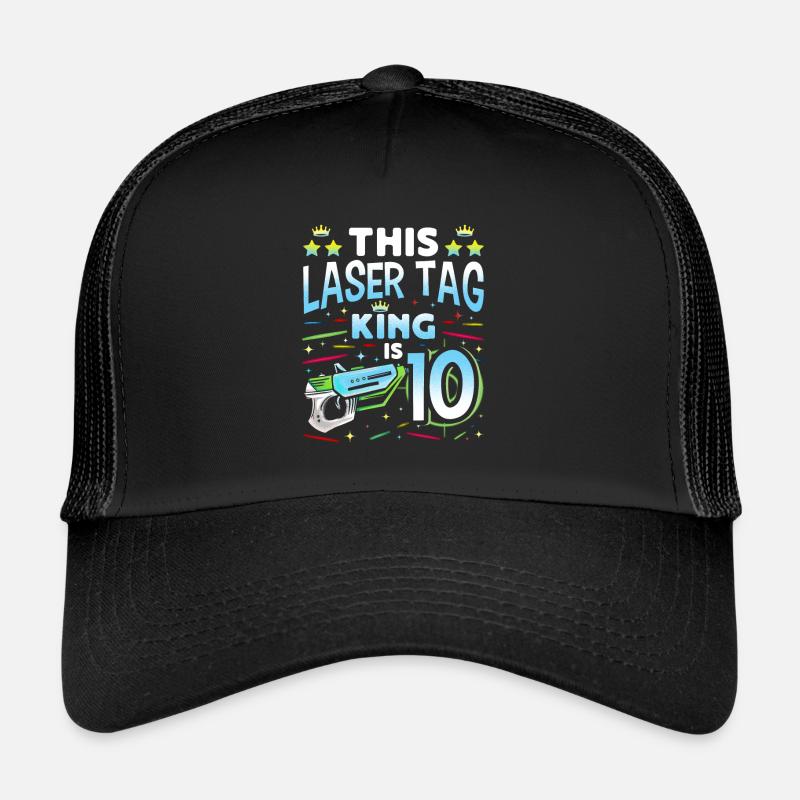 Lasertag King est un garçon de 10 ans Laser Tag intérieur Casquette trucker 