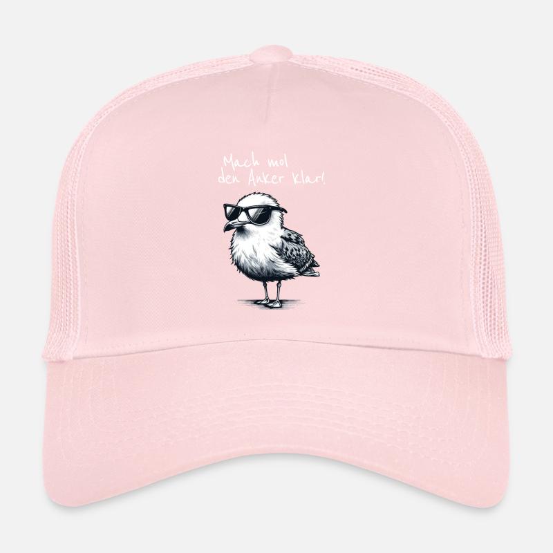 Mach mol den Anker klar Coole Seemöwe Spruch Trucker Cap