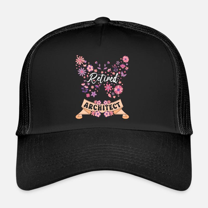 Retraitée Femme Architecte Retraite Casquette trucker 