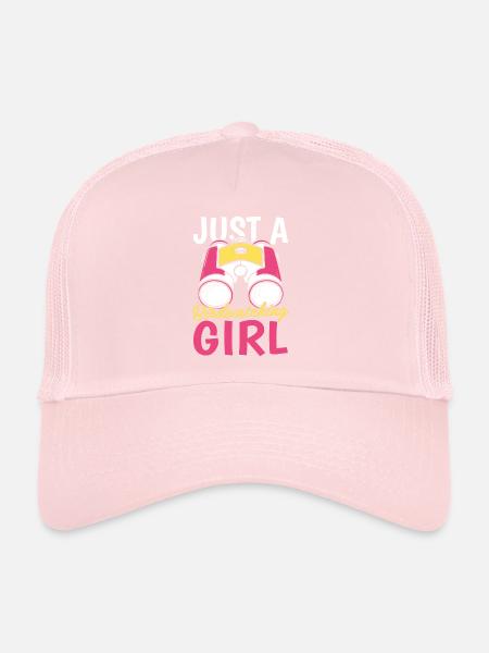 Birdwatcher juste une fille ornithologique - Casquette trucker  - rose pâle - Devant