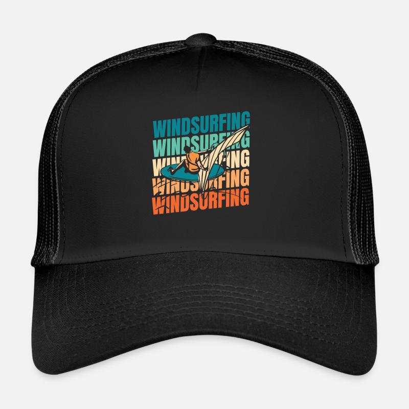 Windsurfen Windsurfer - Trucker Cap - Schwarz/Schwarz