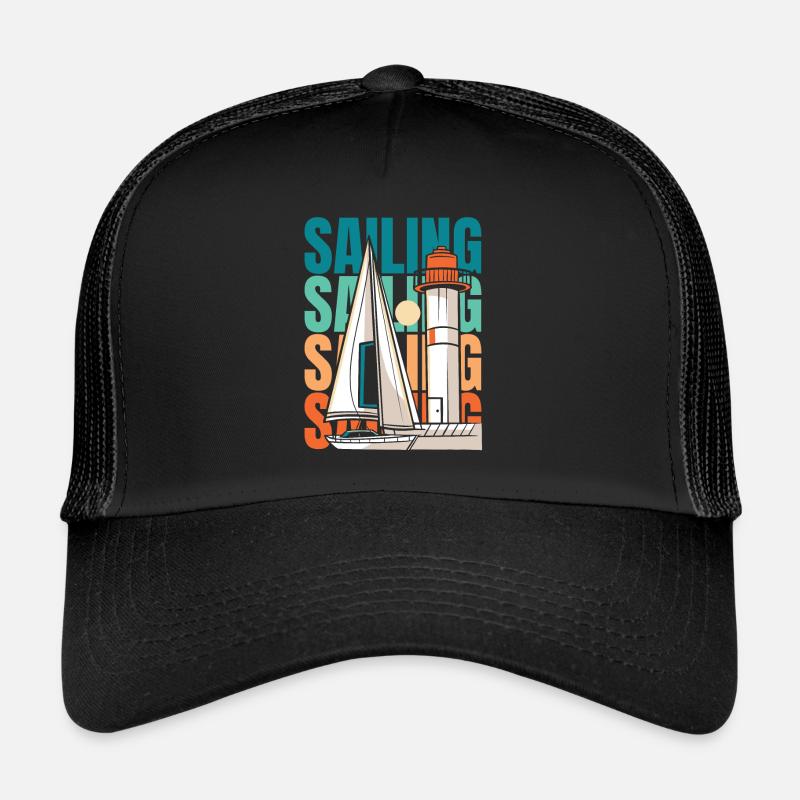 Sailing Sailor Sailboat Trucker Cap