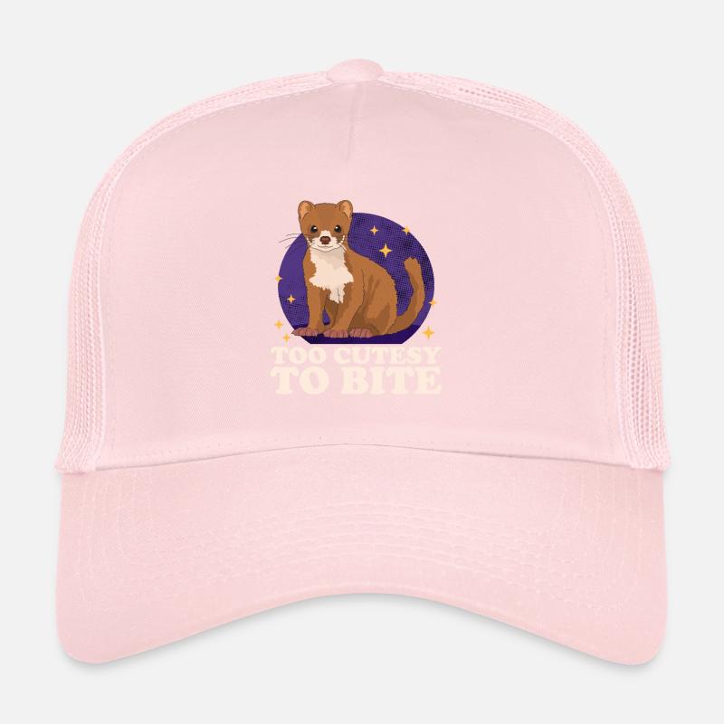 Cadeau de petite belette de souris Weasel Casquette trucker 