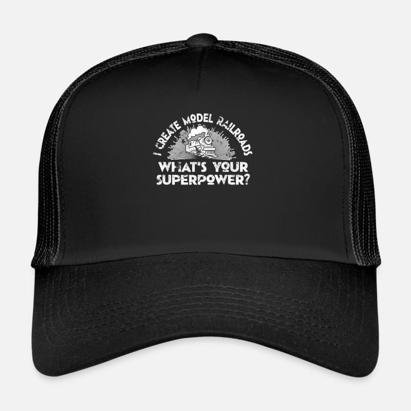 Ich erschaffe Modelleisenbahn-Superkraft Trucker Cap